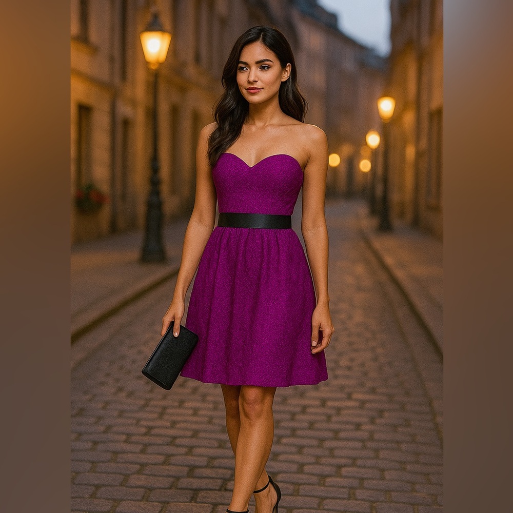 Jasmine Strapless Lace Dress